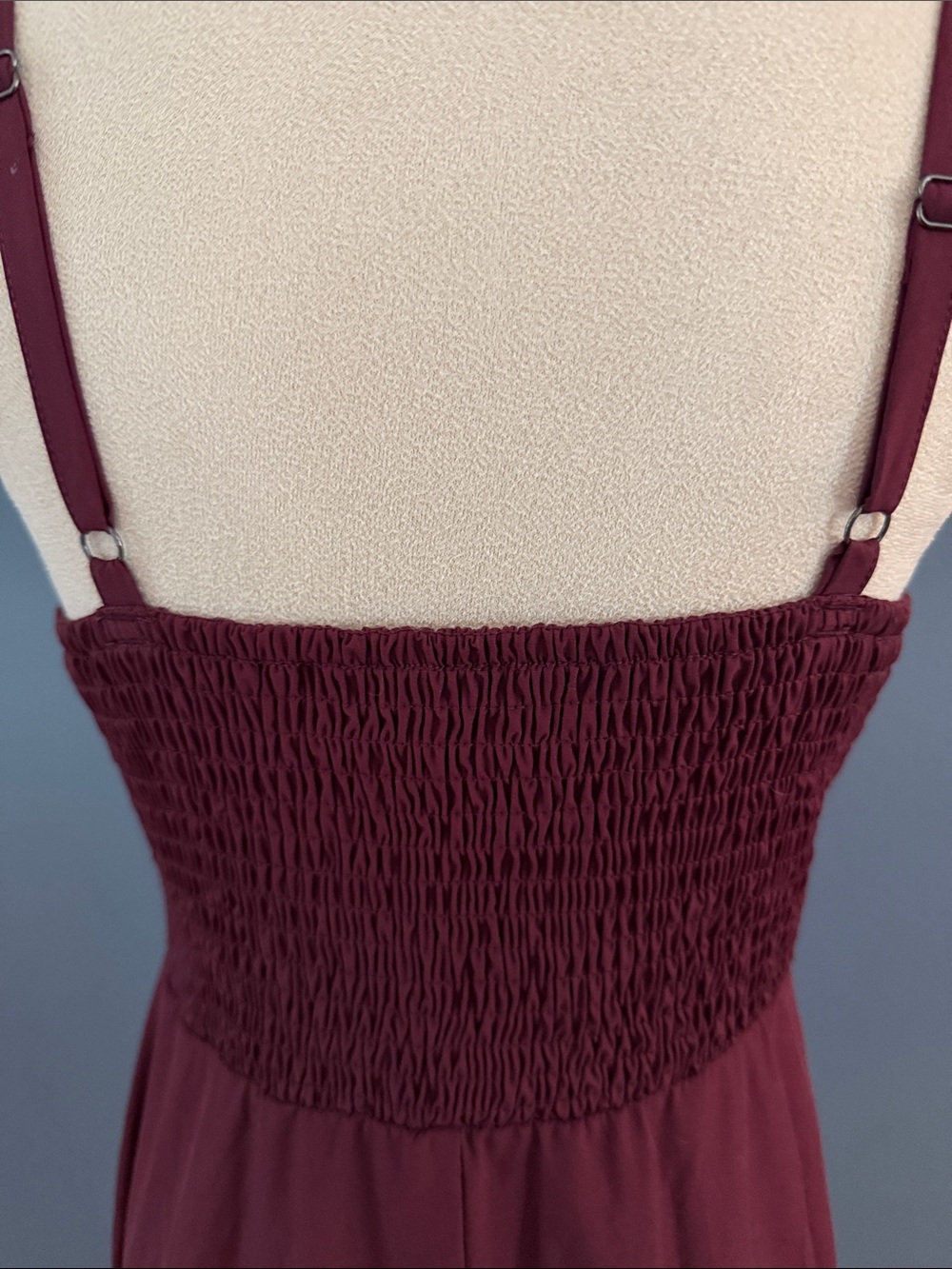 HALARA Red Asymmetrical Ruffled Sundress - Picture 4 of 4